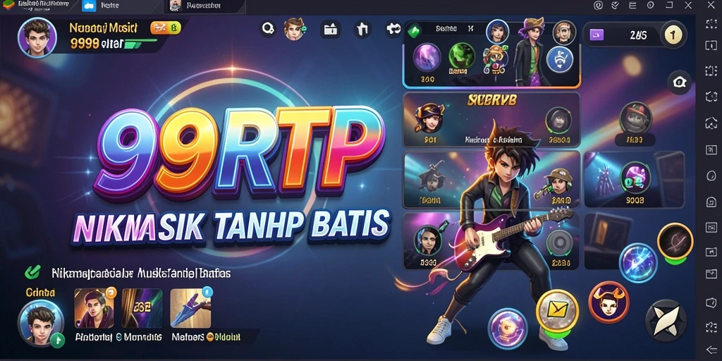 Tangkapan layar 99RTP menunjukkan gameplay musik yang seru dan interaktif.
