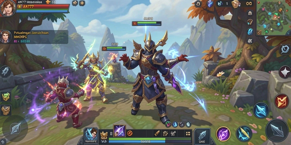 Tampilan gameplay AN777 yang menakjubkan dalam dunia MMORPG.