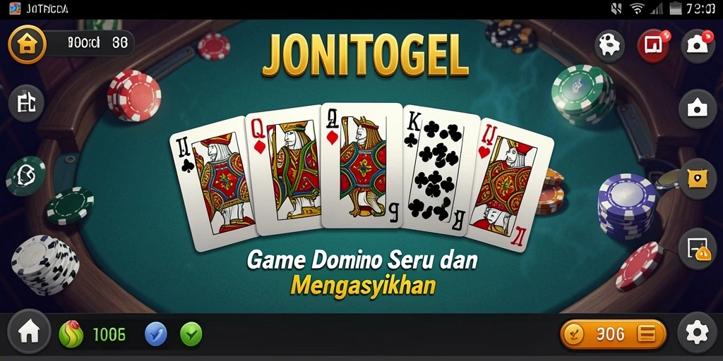 Tampilan gameplay domino yang menyenangkan dan menarik