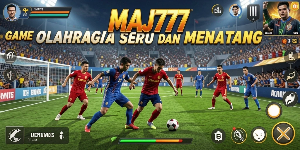 Tampak gameplay seru dari MAJ777 dengan aksi olahraga yang mendebarkan.