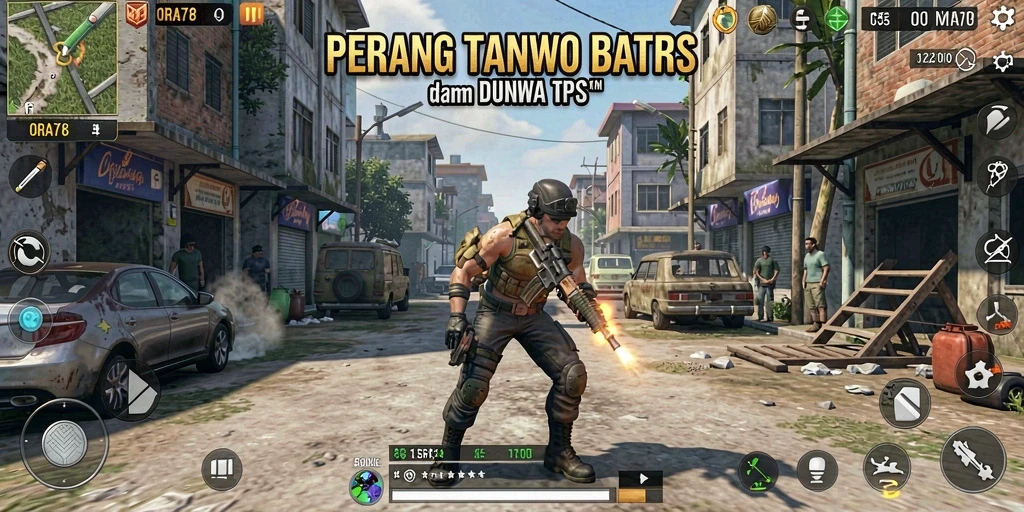 Gameplay seru dan intens dalam ORA78, aksi tembak-menembak yang mendebarkan.