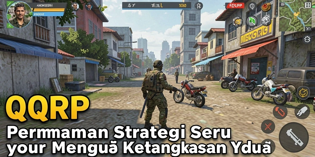 Tampilan utama QQRP saat gameplay strategi yang menarik.