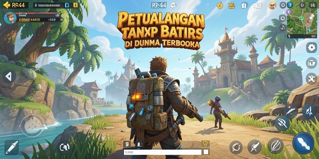 Gameplay menakjubkan dari RR44 dalam dunia terbuka.
