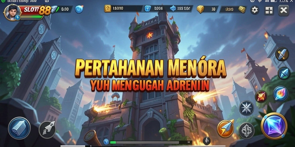 Tampilan menakjubkan dalam gameplay Tower Defense yang mendebarkan.