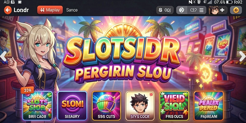 Gameplay menarik SLOTSIDR dengan karakter Anime yang lucu.