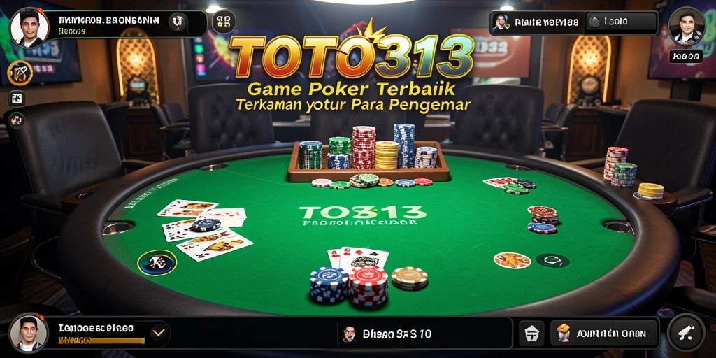 Tangkapan layar permainan Poker yang mendebarkan di TOTO313.