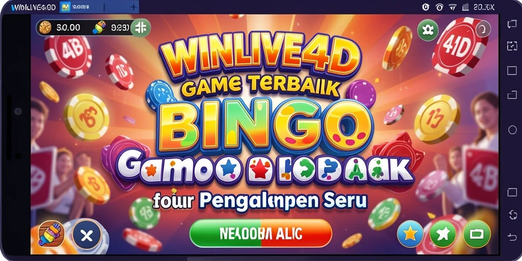 Tampilan gameplay seru dalam permainan Bingo WINLIVE4D.