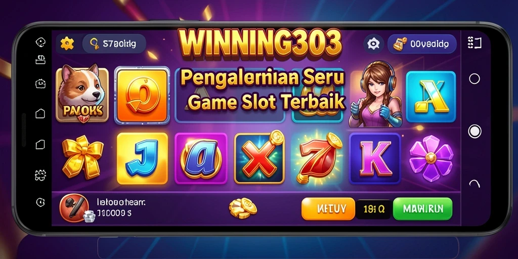 Screenshot menunjukkan gameplay seru dari WINNING303 yang penuh warna.