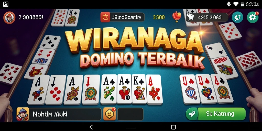 Tampilan gameplay Domino yang menarik dan interaktif di WIRANAGA.