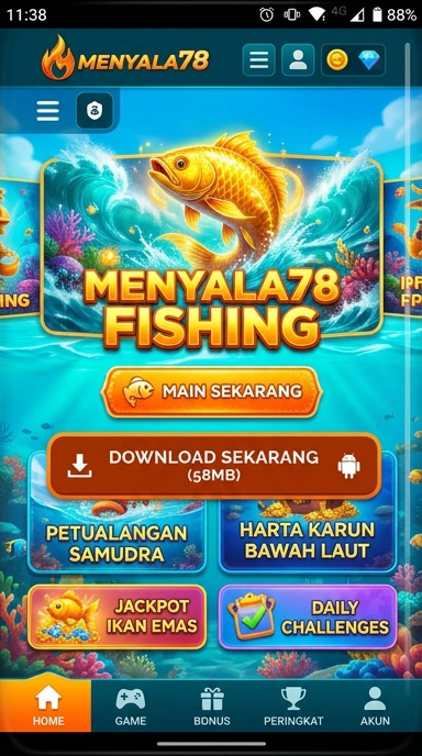 Screenshot menunjukkan proses unduh aplikasi di menyala78 yang cepat dan mudah.